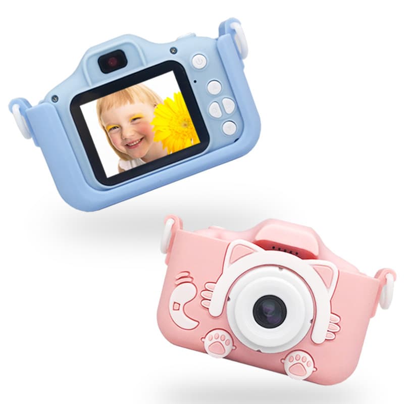Children's digital camera, mini camera, small SLR action camera, cat toy, high-definition dual camera 5