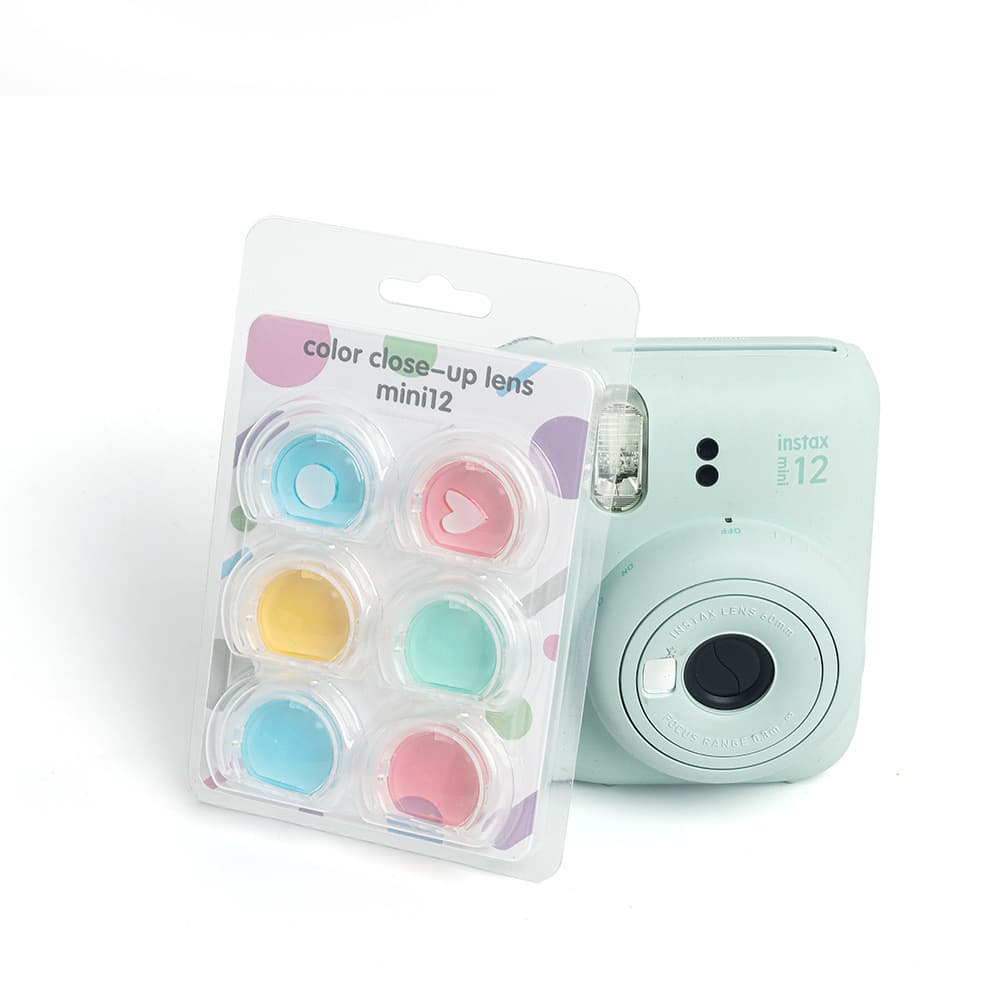 Suitable for Polaroid mini12 camera accessories six-color filter translucent jelly shell color lens accessories 2
