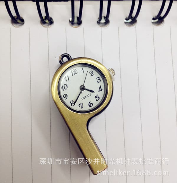 Factory direct sales retro fashion whistle pocket watch birthday gift fashion decoration for boys and girls 2