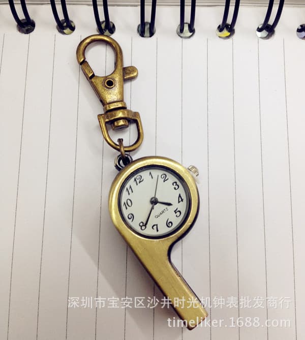 Factory direct sales retro fashion whistle pocket watch birthday gift fashion decoration for boys and girls 3