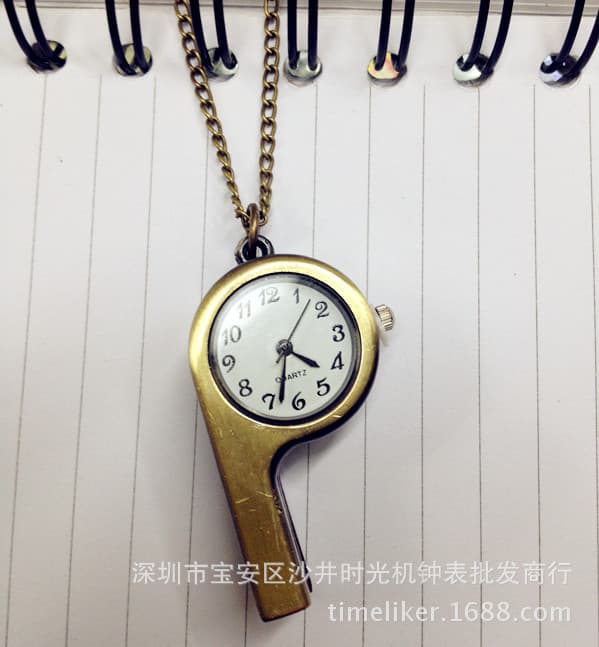 Factory direct sales retro fashion whistle pocket watch birthday gift fashion decoration for boys and girls 4