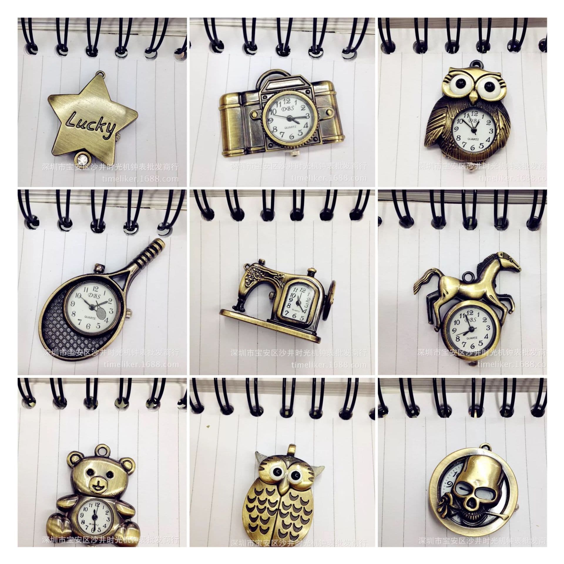 Factory direct sales retro fashion whistle pocket watch birthday gift fashion decoration for boys and girls 5