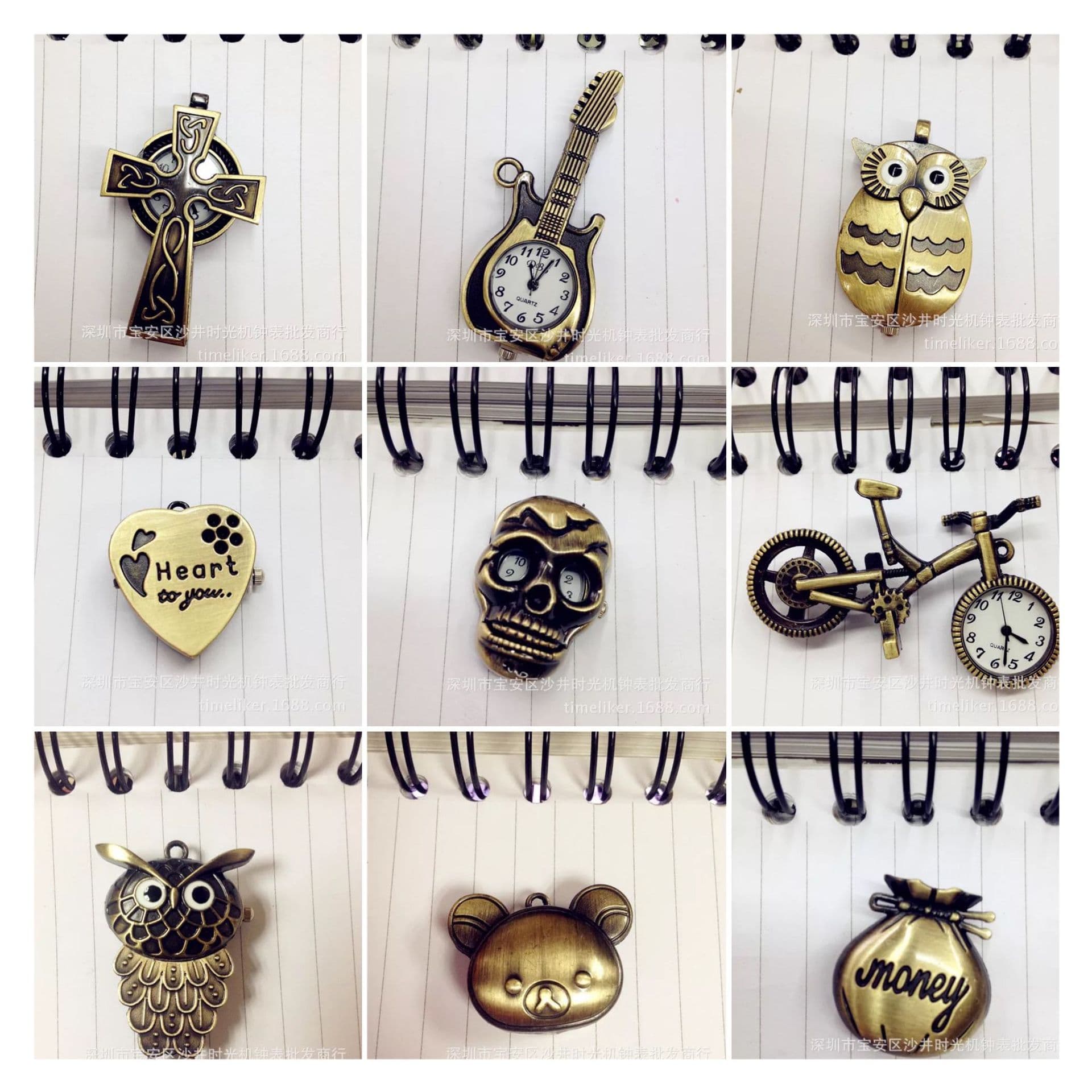 Factory direct sales retro fashion whistle pocket watch birthday gift fashion decoration for boys and girls 6