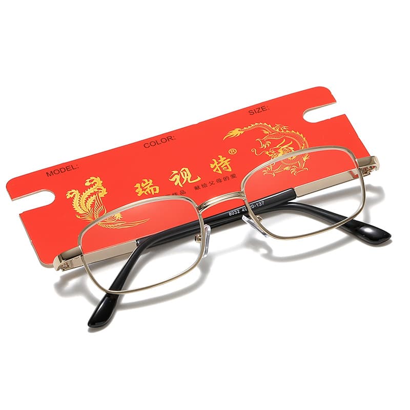 Men's and women's ultra-light high-definition glass old light mirror 0 degree flat mirror windproof, sand and dust proof 50 75 600 degree old person mirror 5