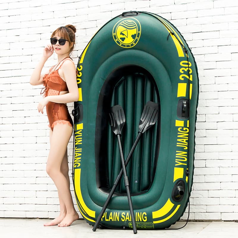 Thickened rubber boat, single and double rowing boat, wear-resistant air cushion fishing boat, life-saving fishing boat, assault boat manufacturer 4