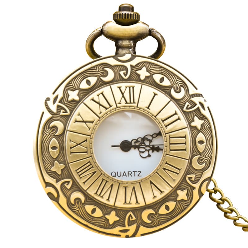 Manufacturer watches supply retro fashion Roman numerals men's and women's pocket watches wholesale large pocket watch scale classic 10