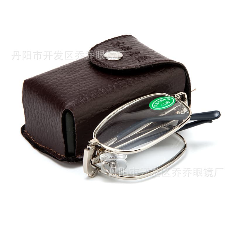 Glass folding reading glasses Donghai crystal reading glasses street stalls Jianghu folding reading glasses factory sales wholesale folding 2