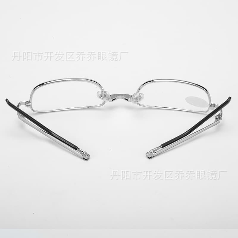 Glass folding reading glasses Donghai crystal reading glasses street stalls Jianghu folding reading glasses factory sales wholesale folding 6