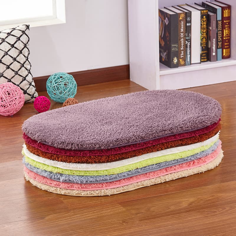 Floor mats home oval living room carpet entry door bedroom floor mats bathroom bathroom floor water-absorbent anti-slip