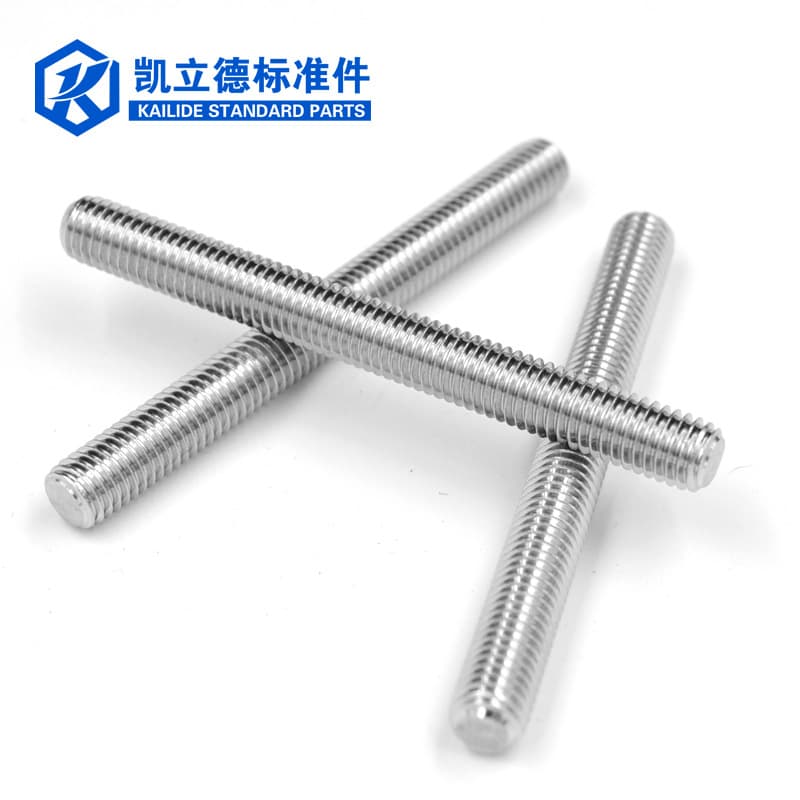 304 stainless steel threaded full screw rod thread stud cylindrical thread rod thread screw headless bolt 4