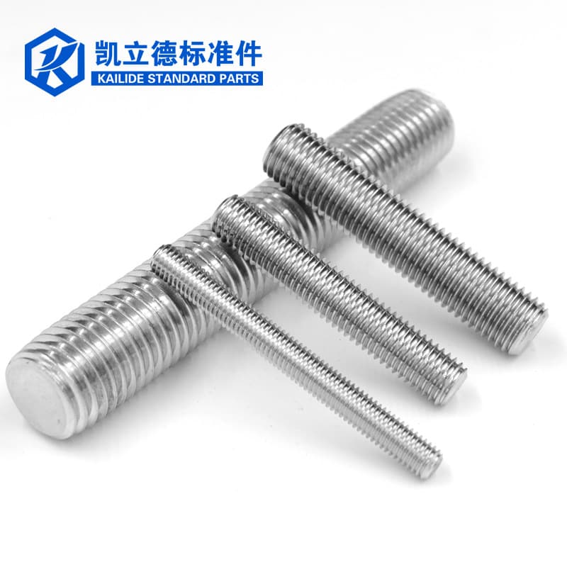 304 stainless steel threaded full screw rod thread stud cylindrical thread rod thread screw headless bolt 5