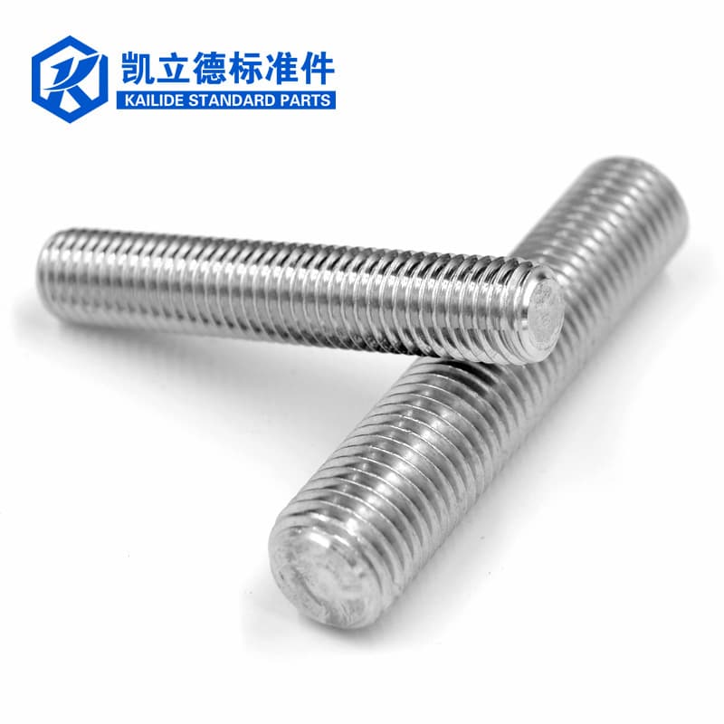 304 stainless steel threaded full screw rod thread stud cylindrical thread rod thread screw headless bolt 6