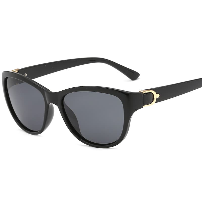 8629 new style sunglasses for women with trendy round faces, personalized metal mixed polarized sunglasses, retro sunglasses 4