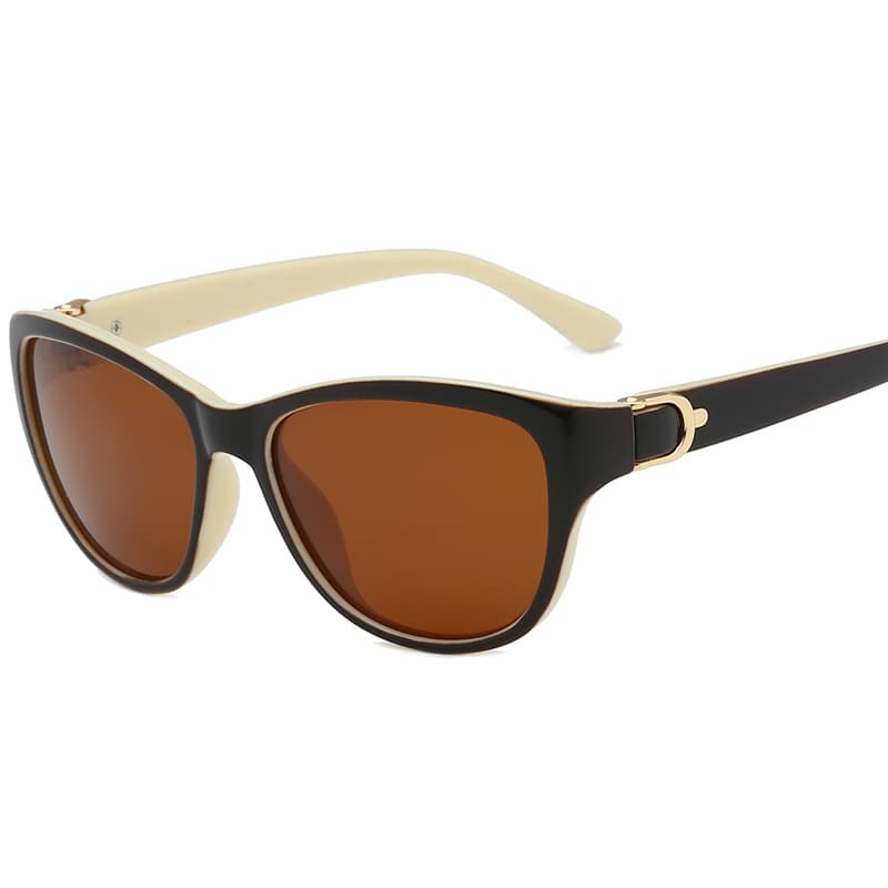 8629 new style sunglasses for women with trendy round faces, personalized metal mixed polarized sunglasses, retro sunglasses 9