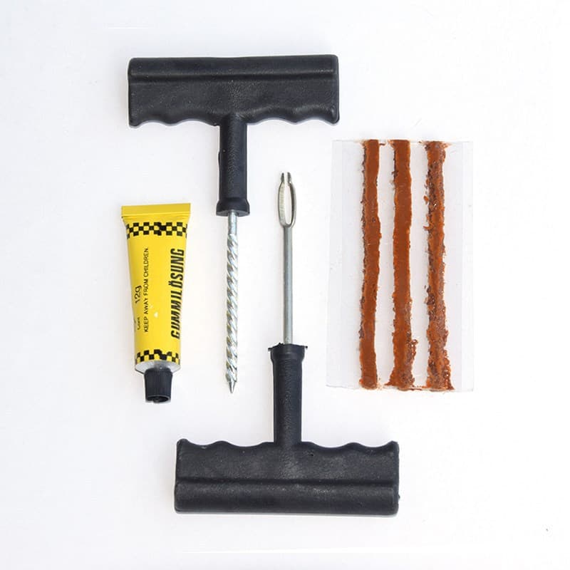 Tire repair tools car motorcycle battery car vacuum tire emergency tire repair strip glue repair tool set supplies 4