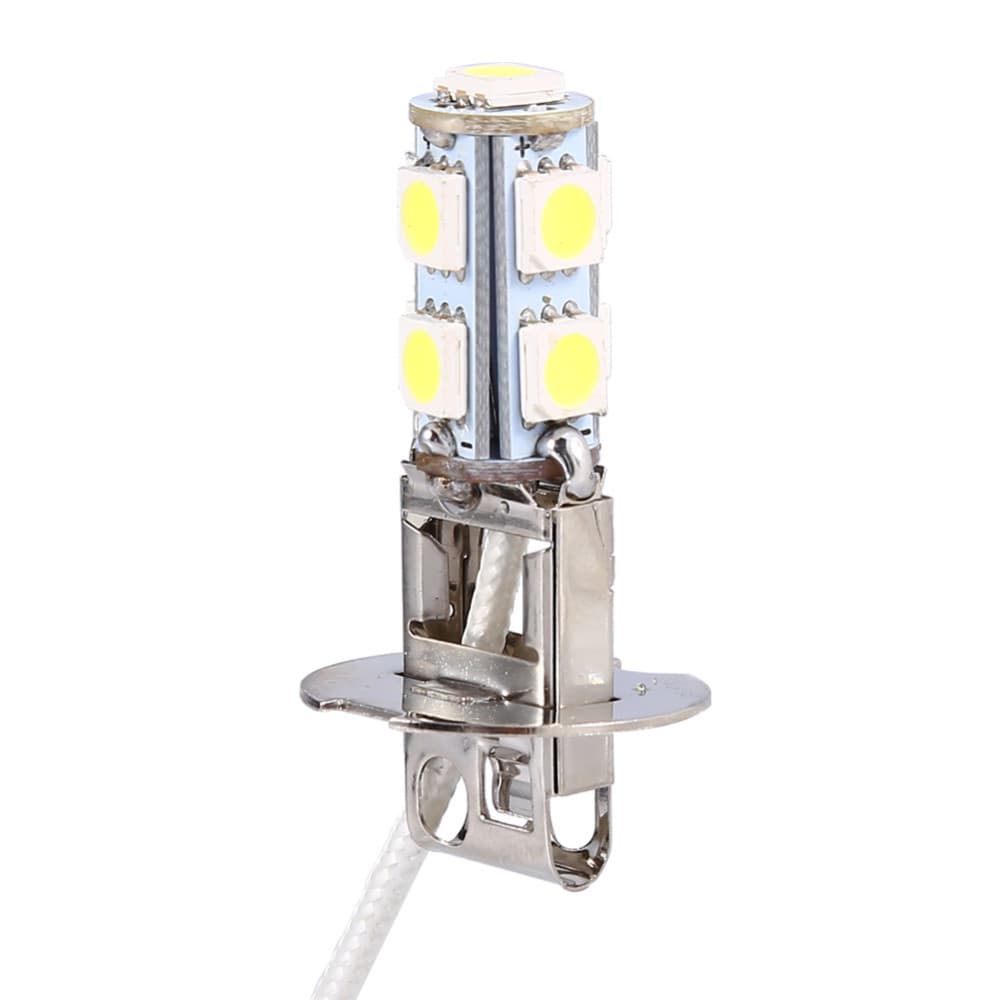 Spot direct sales car LED fog light H1/H3 5050 9SMD high brightness front fog light bulb H3 fog light bulb 3