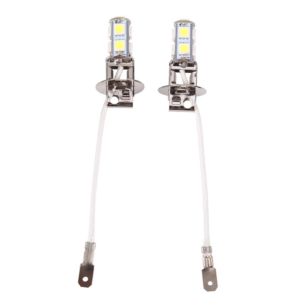 Spot direct sales car LED fog light H1/H3 5050 9SMD high brightness front fog light bulb H3 fog light bulb 4