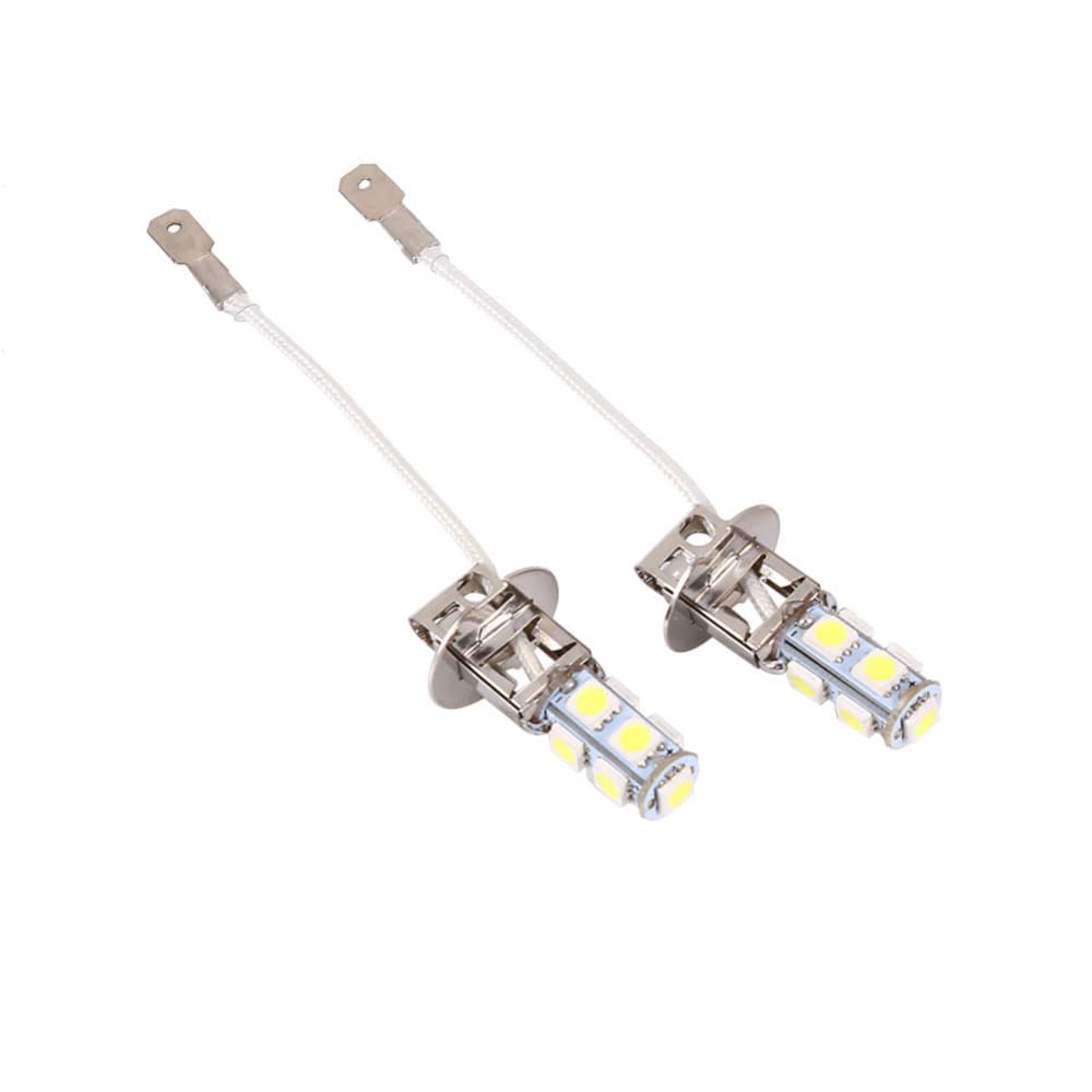 Spot direct sales car LED fog light H1/H3 5050 9SMD high brightness front fog light bulb H3 fog light bulb 5