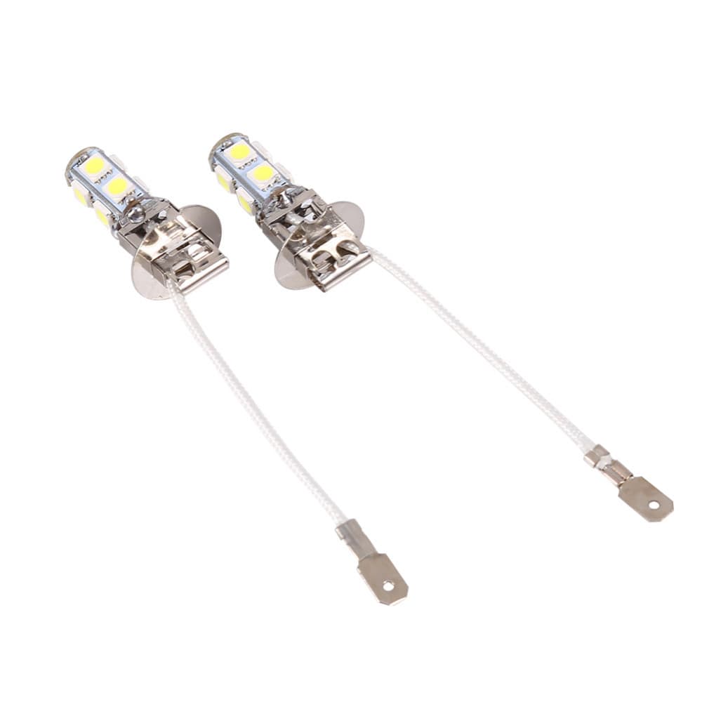 Spot direct sales car LED fog light H1/H3 5050 9SMD high brightness front fog light bulb H3 fog light bulb 6