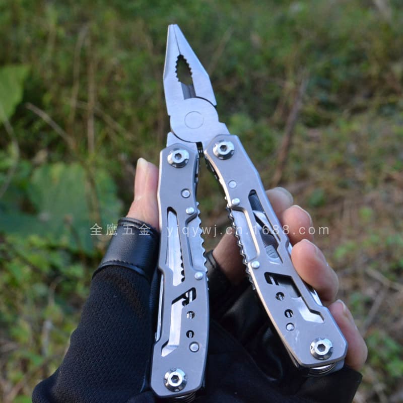 Multifunctional knife pliers with locking function needle nose pliers outdoor emergency all steel folding repair tool knife pliers 3