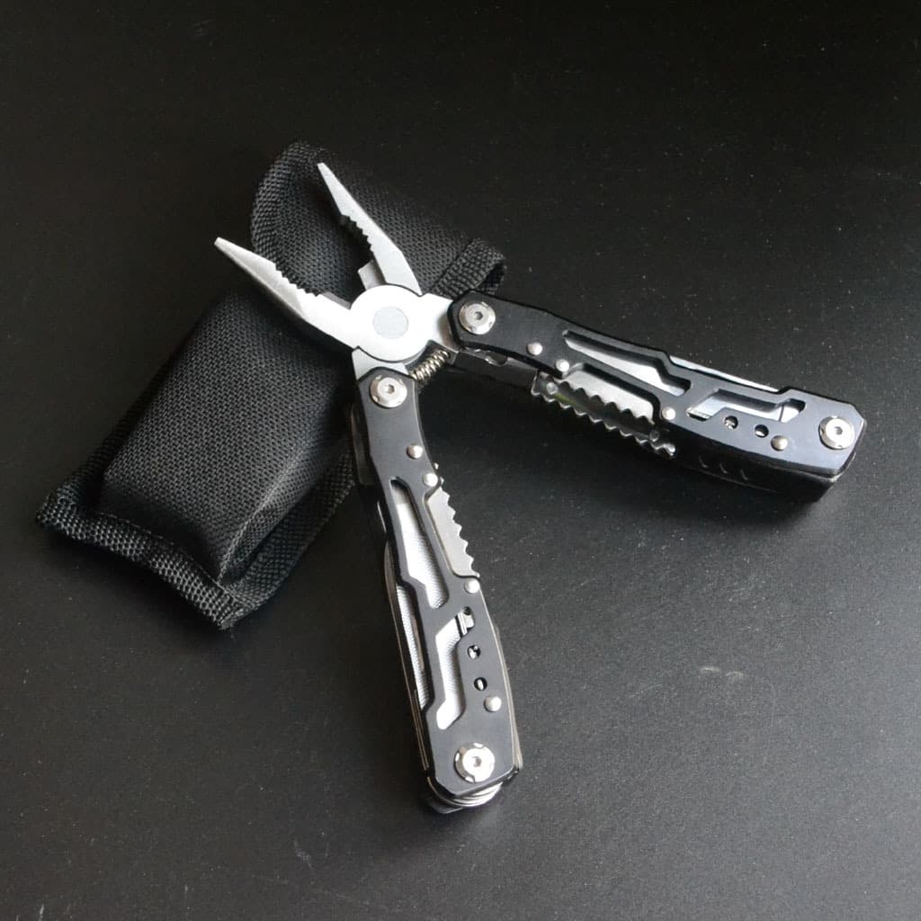 Multifunctional knife pliers with locking function needle nose pliers outdoor emergency all steel folding repair tool knife pliers 5