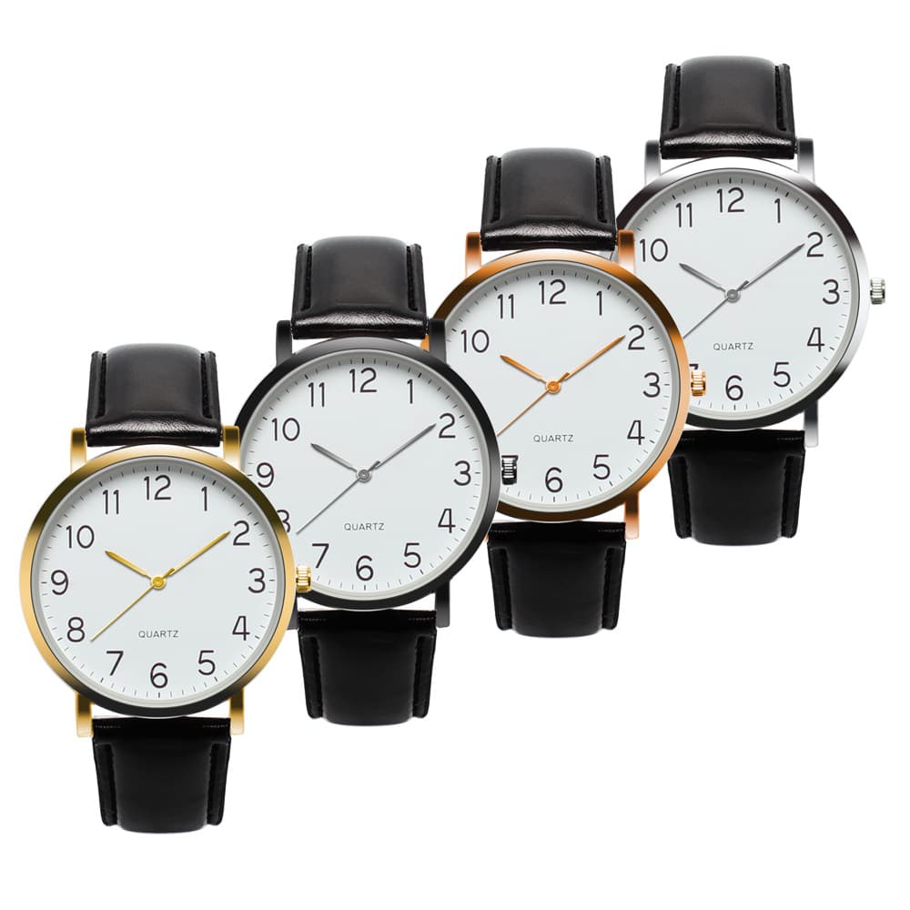 Simple fashion watch, unisex watch belt for men and women, 12-digit student foreign trade watch, drop shipping