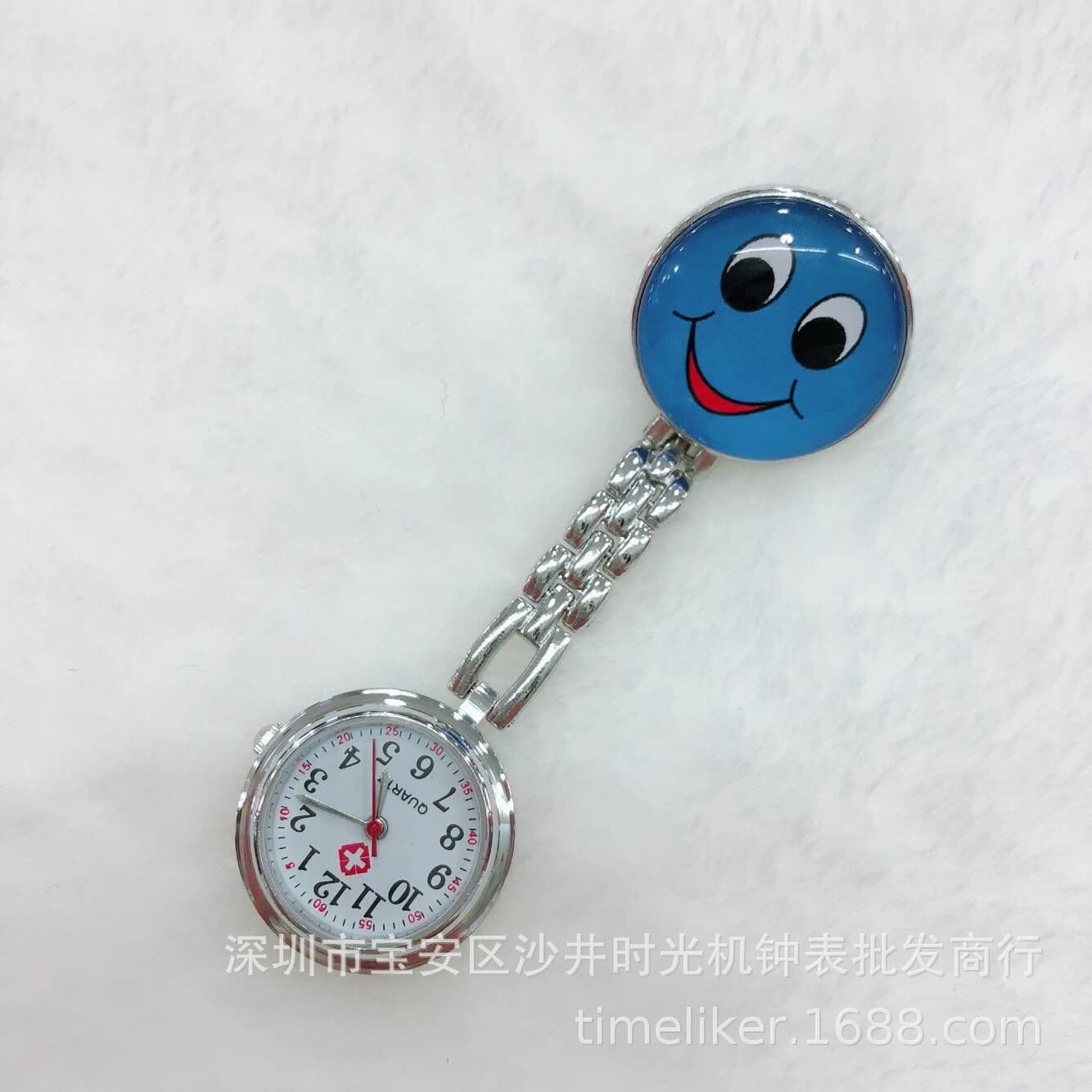 Shenzhen factory direct sales big eyes smiling face nurse watch medical nurse hanging watch male and female nurse creative gift watch 5