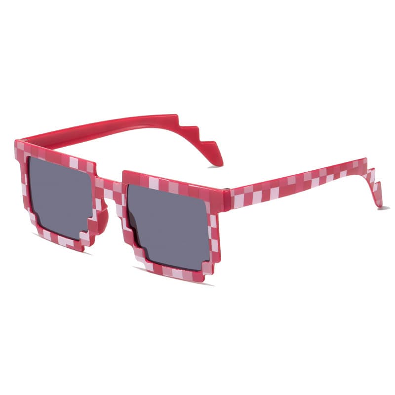 New Mosaic Glasses Two-Dimensional Sunglasses Minecraft Personalized Pixel Sunglasses Wholesale Party Glasses Explosion 8