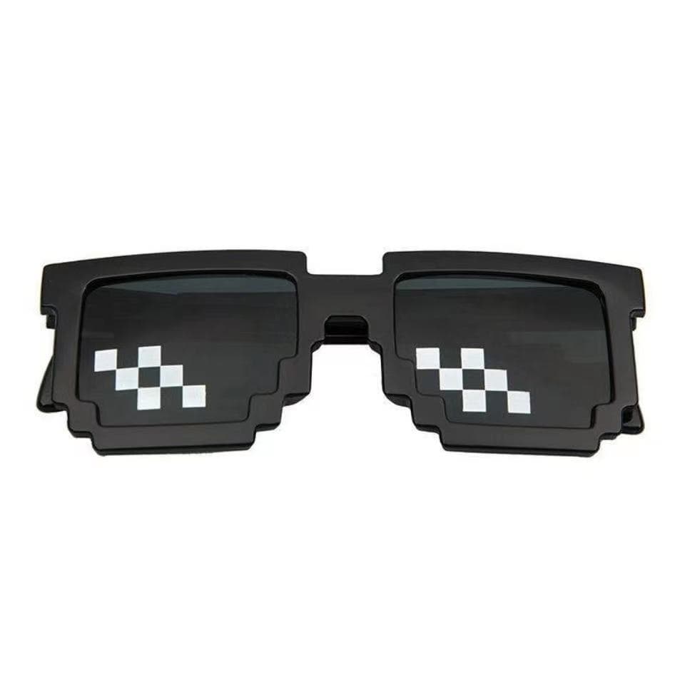 New Mosaic Glasses Two-Dimensional Sunglasses Minecraft Personalized Pixel Sunglasses Wholesale Party Glasses Explosion 9