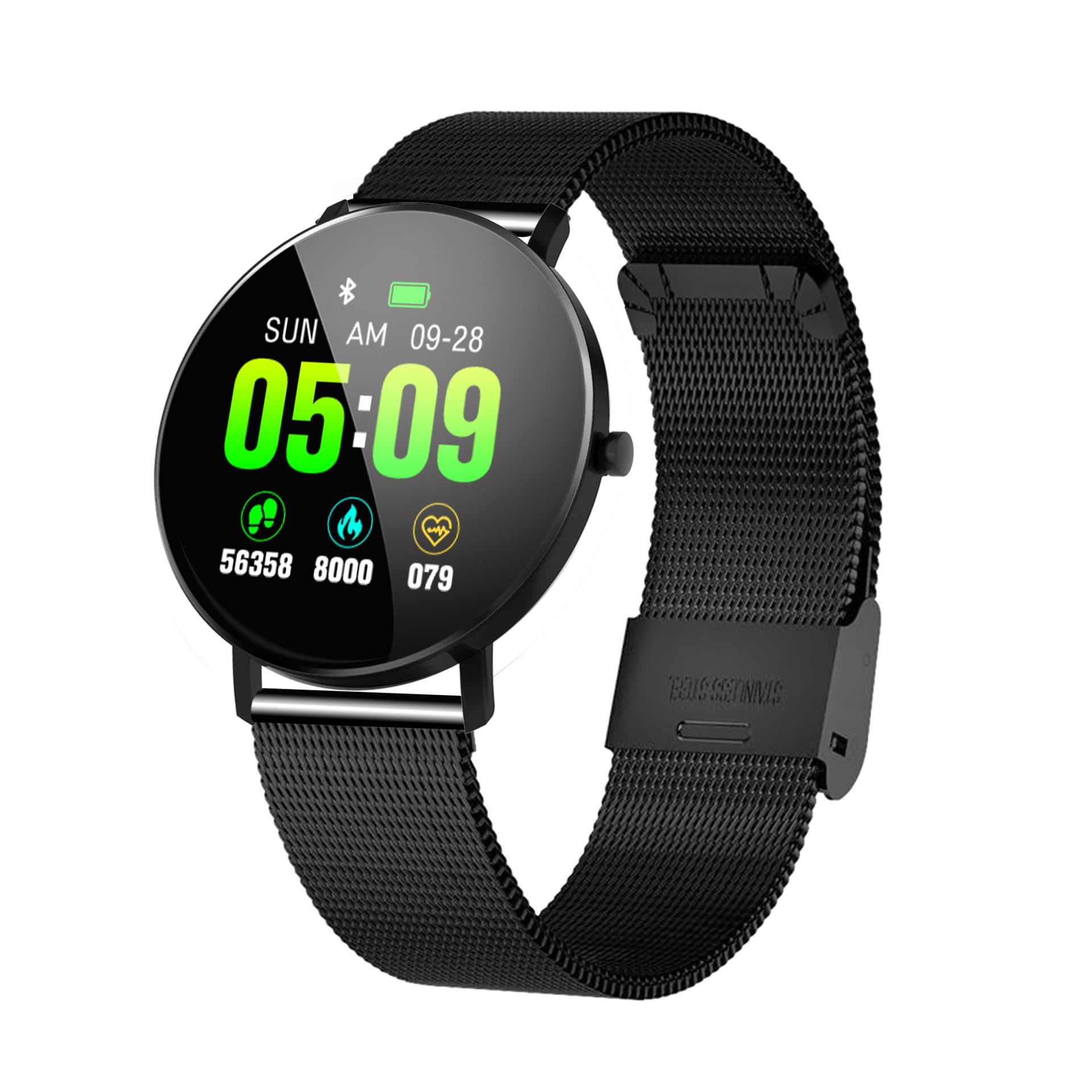 F25 Smart Bracelet Full Touch Screen Health Monitoring Heart Rate Blood Pressure Blood Oxygen Various Exercise Modes Steel Band Watch 6