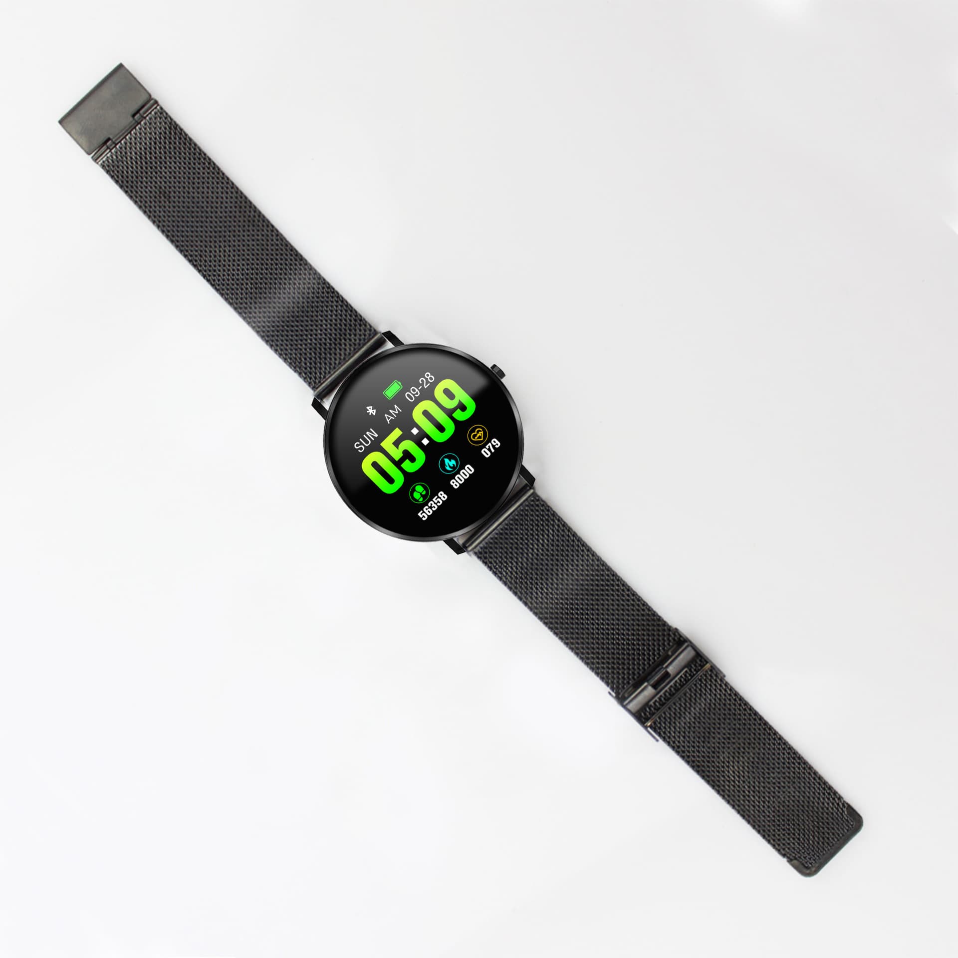 F25 Smart Bracelet Full Touch Screen Health Monitoring Heart Rate Blood Pressure Blood Oxygen Various Exercise Modes Steel Band Watch 9
