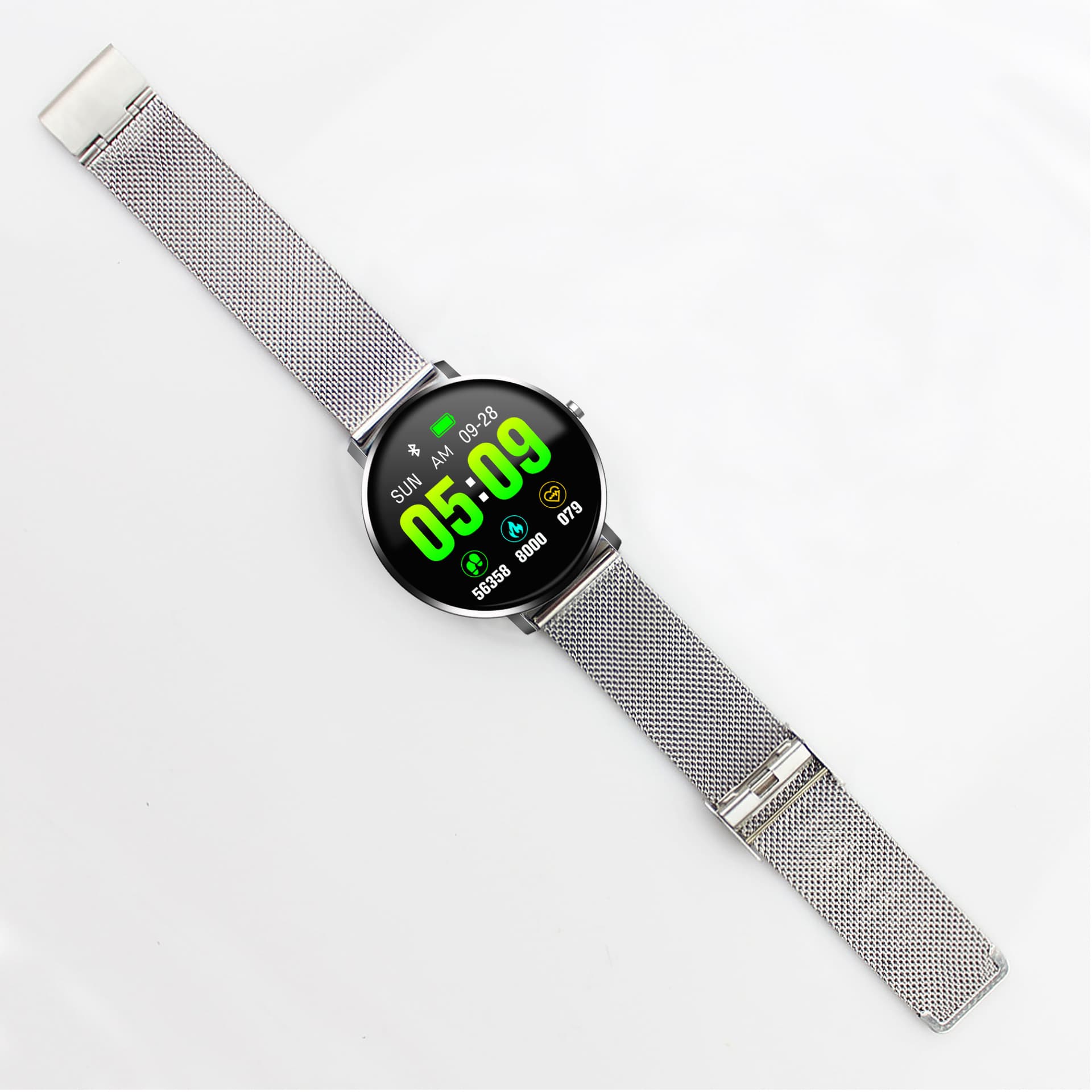 F25 Smart Bracelet Full Touch Screen Health Monitoring Heart Rate Blood Pressure Blood Oxygen Various Exercise Modes Steel Band Watch 10