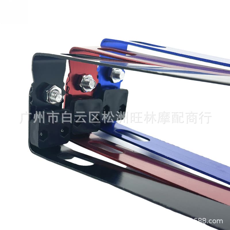 Motorcycle modified accessories movable license plate frame thickened aluminum alloy license plate frame moped license plate frame scooter 6