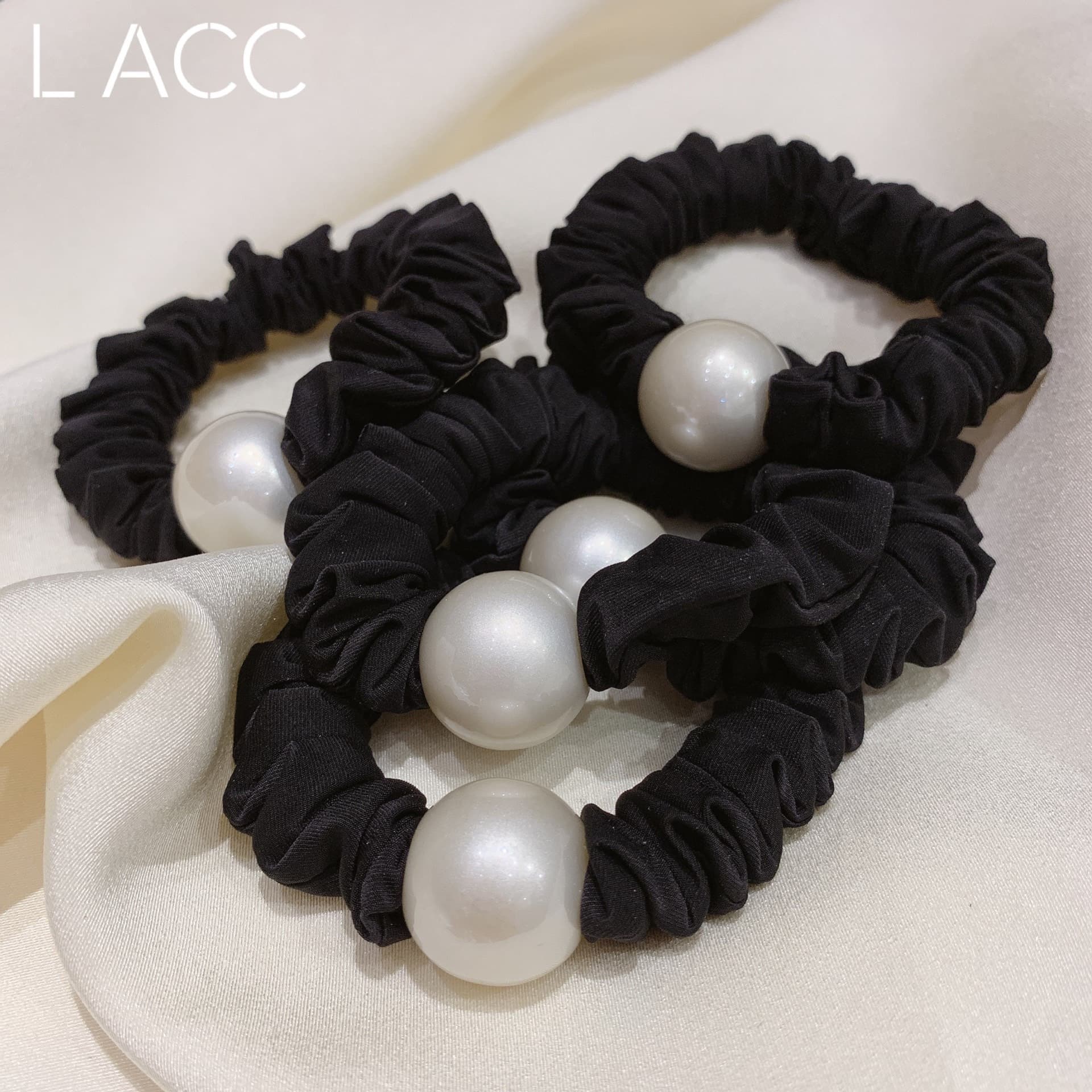 Wholesale high-quality high-gloss large-hole pearlescent white abs imitation pearl shoe materials luggage hair rope diy perforated loose beads accessories 6