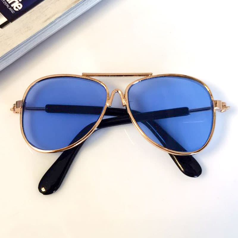 Cat Sunglasses Anti-UV Trendy Cool Accessories Love Glasses Metal Glasses Pet Supplies Sunglasses 7