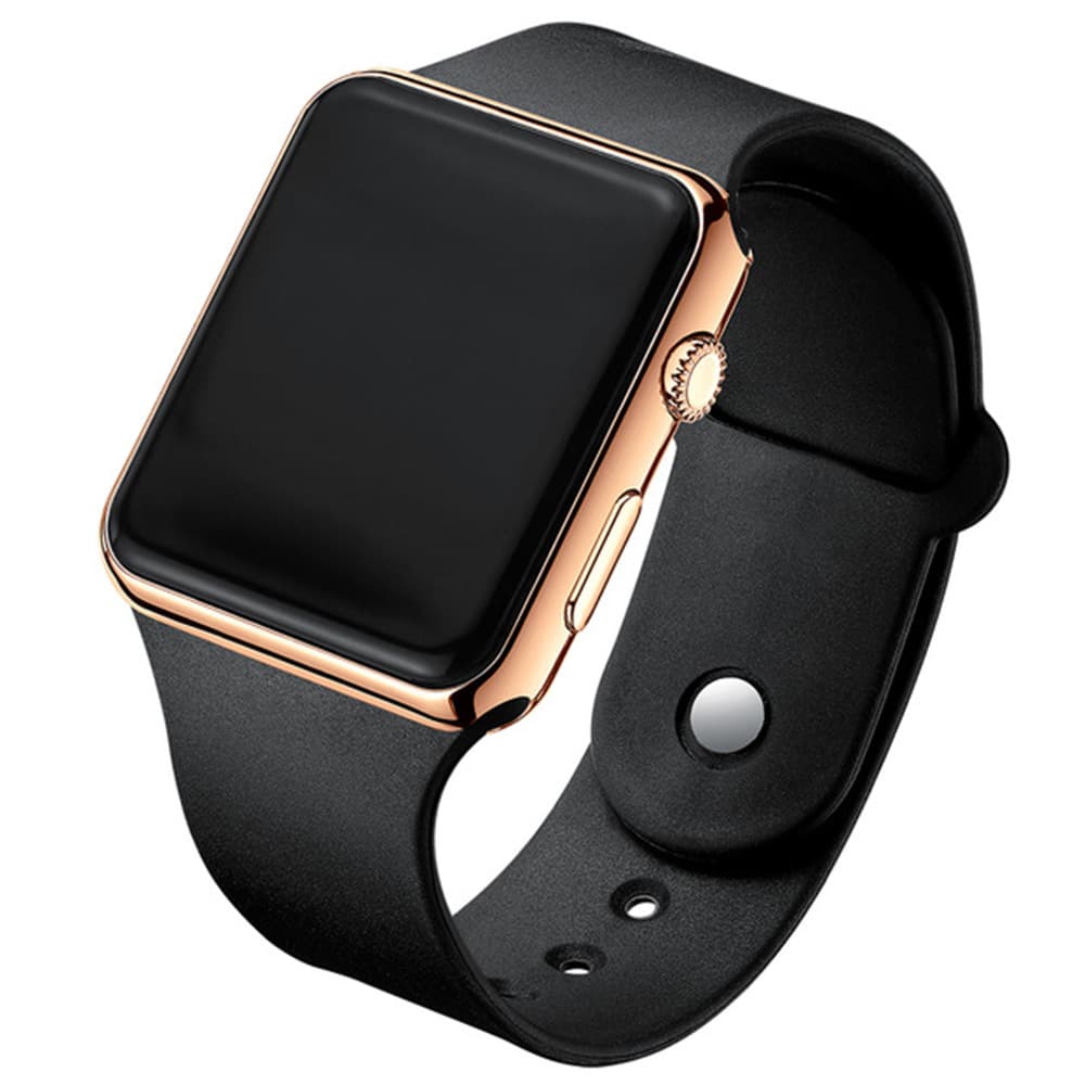 Unisex fashion trend casual personalized square LED electronic watch versatile electronic watch luminous 6