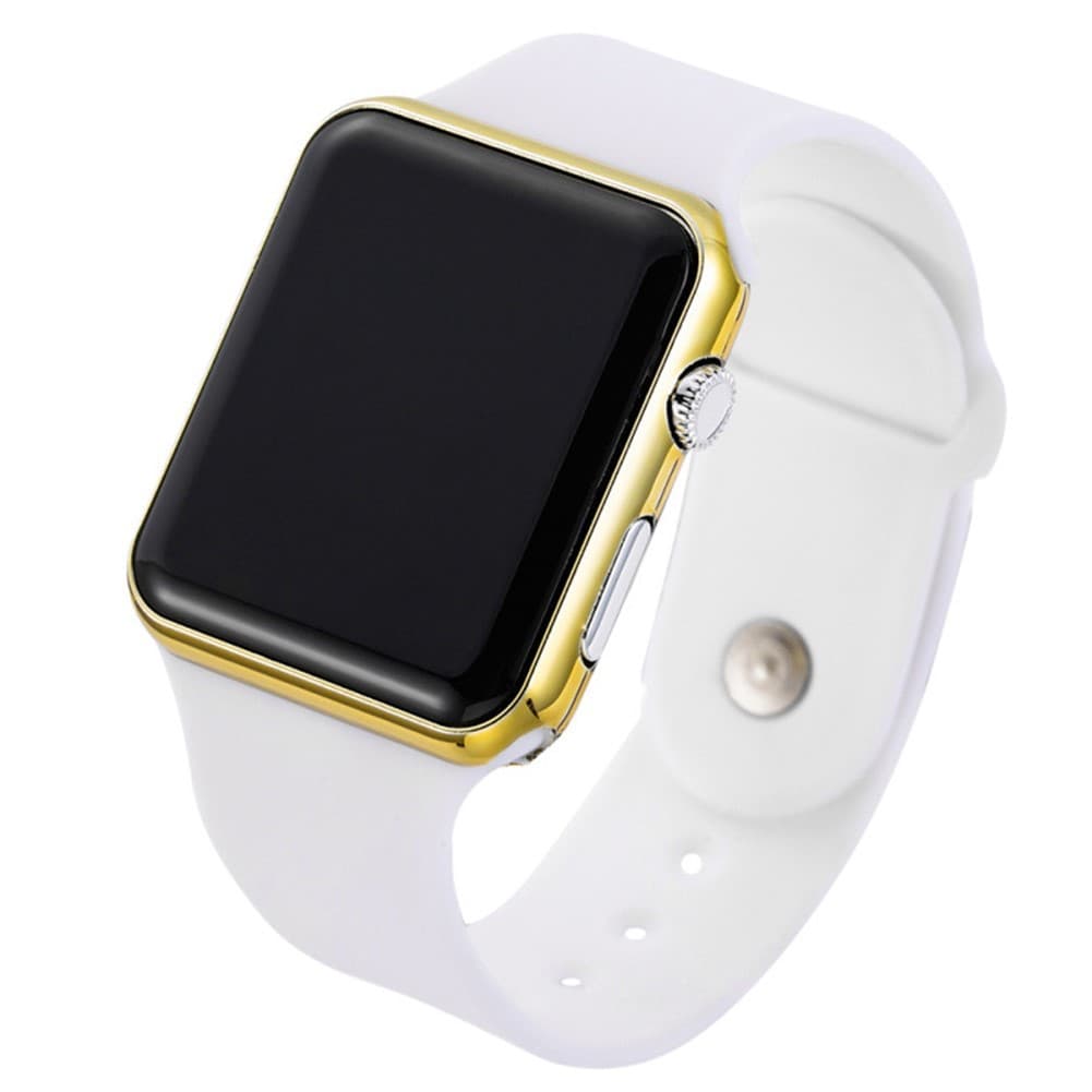 Unisex fashion trend casual personalized square LED electronic watch versatile electronic watch luminous 8