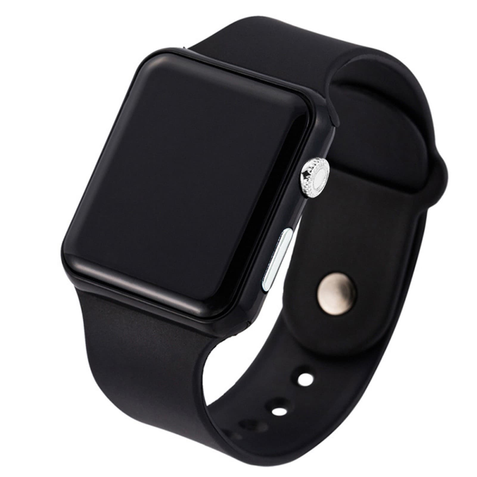 Unisex fashion trend casual personalized square LED electronic watch versatile electronic watch luminous 9