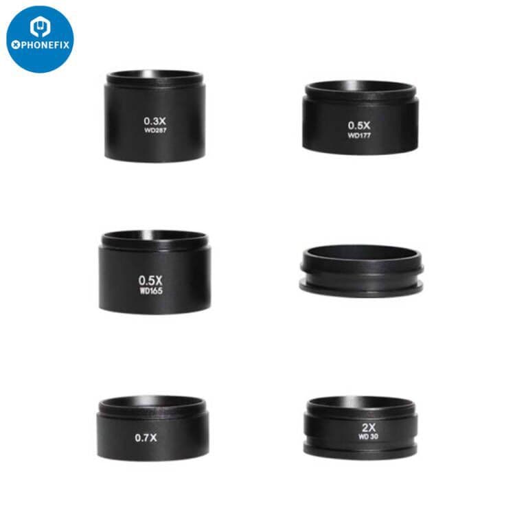 Microscope auxiliary doubler, industrial camera extender 0.7X 0.5X 2X objective lens 1X oil-proof lens hot style 2
