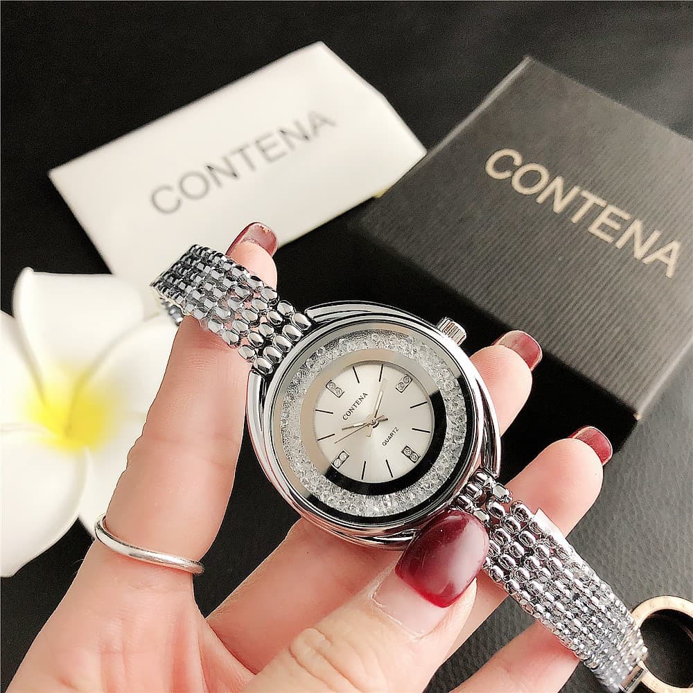 New style women's temperament business watch literary trend flow diamond quartz one piece drop shipping exquisite and elegant 2