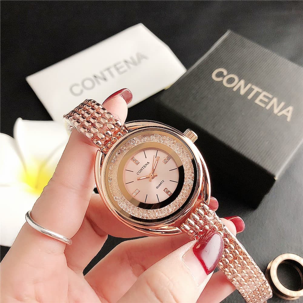 New style women's temperament business watch literary trend flow diamond quartz one piece drop shipping exquisite and elegant 7