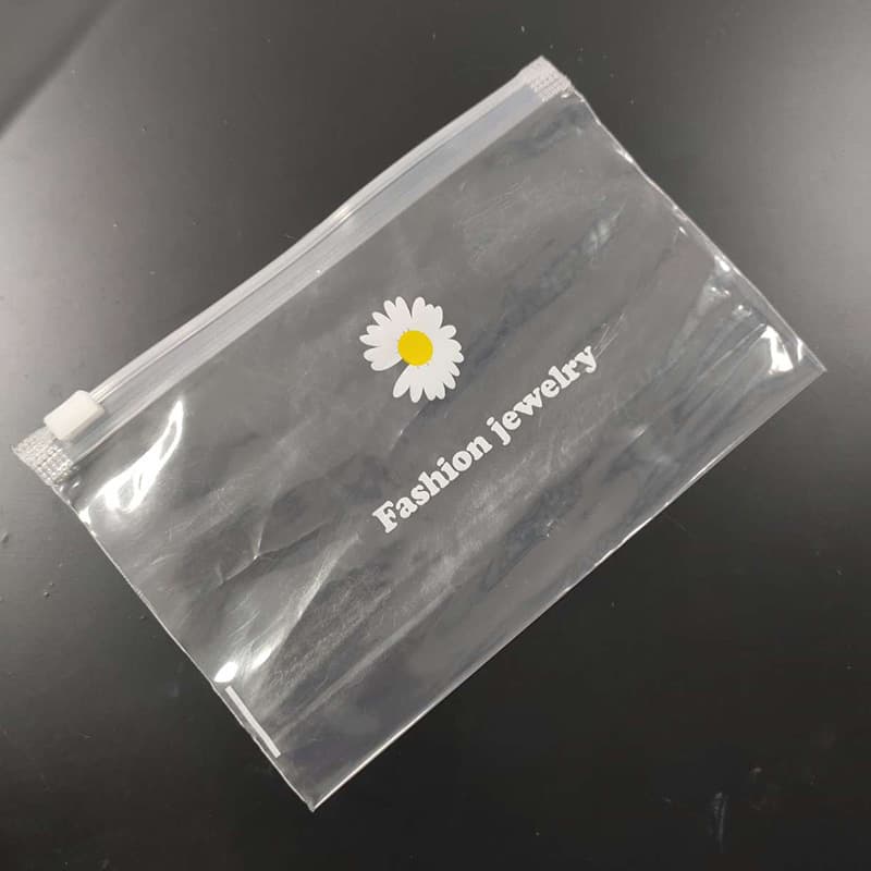 Creative cartoon bird, chicken, daisy flower, translucent frosted ziplock bag, travel portable storage bag, rubber band zipper bag 3