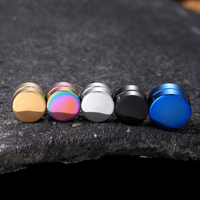 Supply magnet earrings without pierced earrings, strong magnetic magnets, fake earrings for boys and girls, colored diamond earrings 4