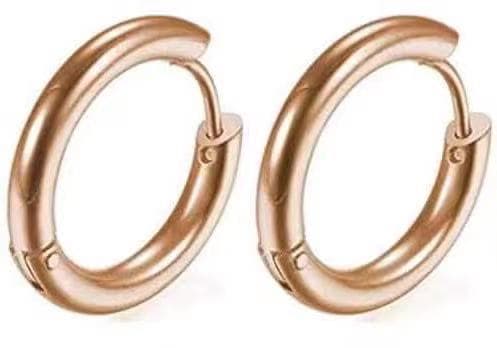 Cross-border high-quality stainless steel earrings, non-fading, unisex round earrings, simple and trendy earrings wholesale 10