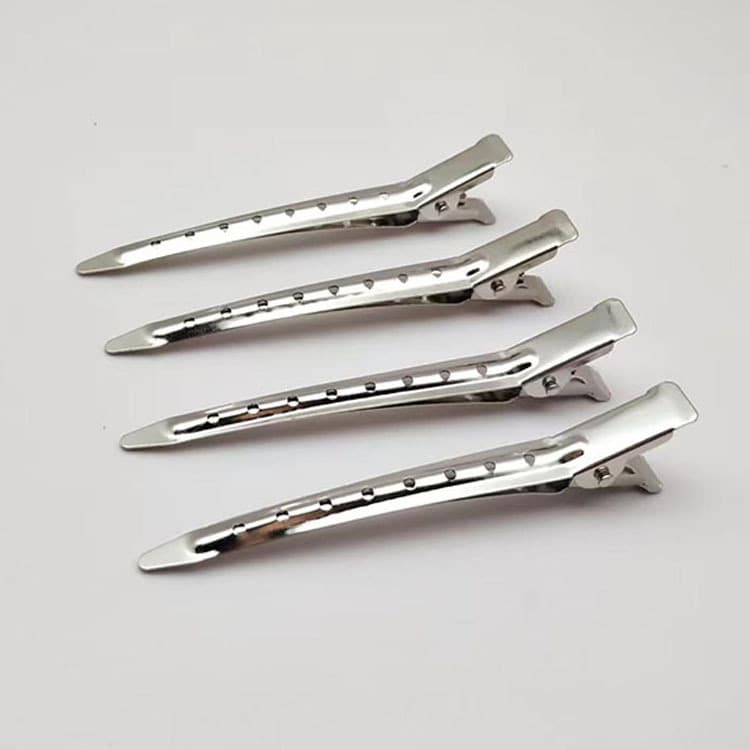 Photo studio makeup artist hair styling hair clip large duckbill clip hand push corrugated clip partition positioning clip 2