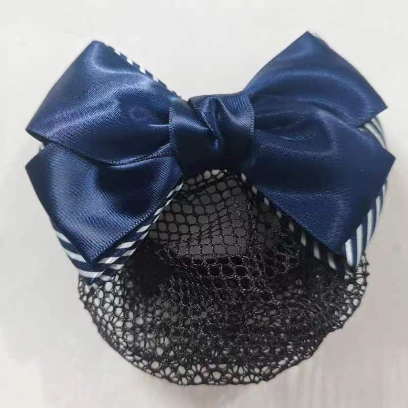 Hotel waiter headdress Korean version Telecom mobile stewardess nurse bank online flower work uniform hair net pocket headdress 7
