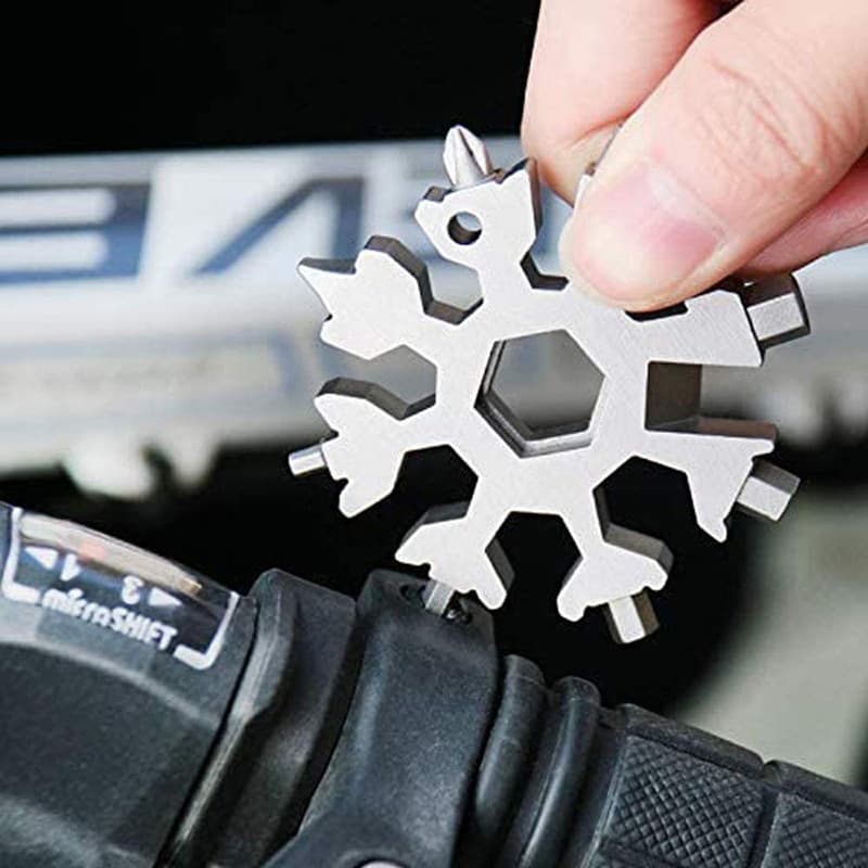 Multifunctional snowflake wrench 8-angle manual screwdriver edc outdoor portable tool 20-in-1 portable wrench set 4