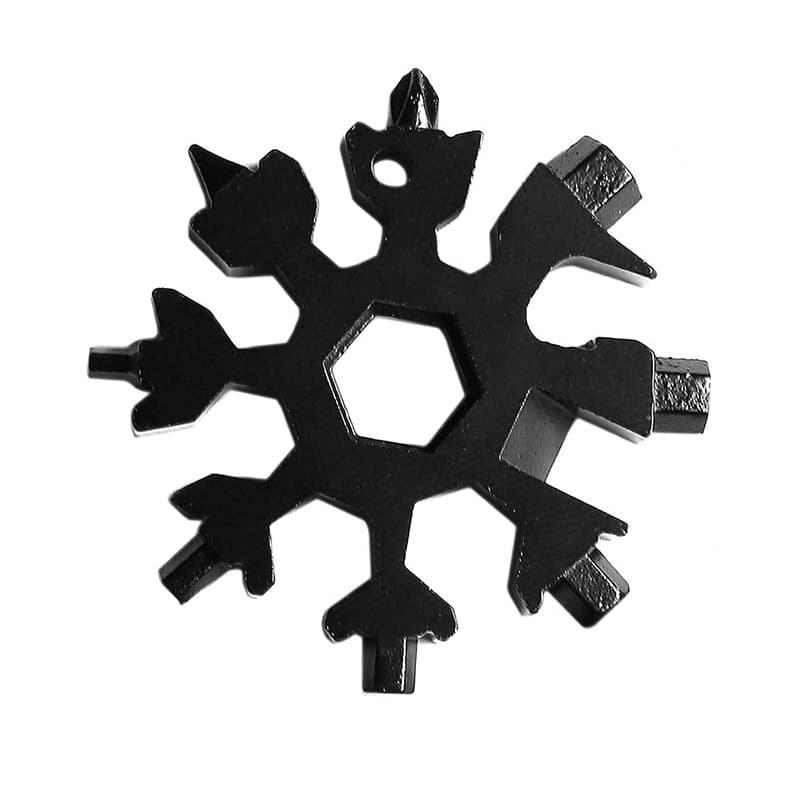 Multifunctional snowflake wrench 8-angle manual screwdriver edc outdoor portable tool 20-in-1 portable wrench set 6