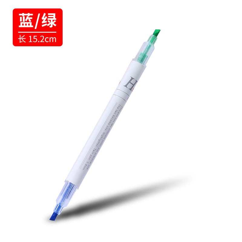 Double-ended highlighter student exam review key marker pen color graffiti account pen set pen stationery wholesale 8