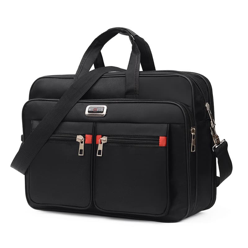 Factory direct sales men's briefcase Oxford cloth laptop bag horizontal style portable business backpack cross-border supply 6